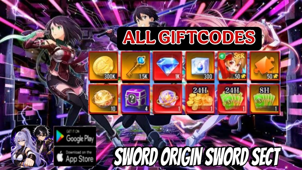 Sword Origin Sword Sect codes
